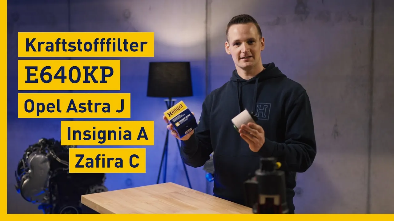 Hengst Kraftstofffilter E640KP für Opel Astra J, Insignia A und Zafira C