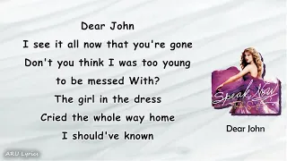 Taylor Swift - Dear John