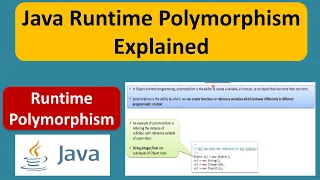 Java Runtime Polymorphism Explained What is Runtime Polymorphism in Java Java Tutorial