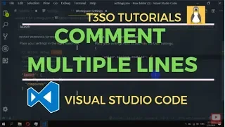 How to Comment Multiple Lines in Visual Studio Code