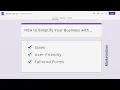 Simplify Your Business with Sleek User-Friendly and Tailored Forms MarketinGear