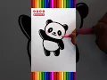 panda coloring easy