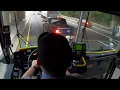 Bus commute driver view Rockaway NJ to Port Authority NYC MCI D4500CT