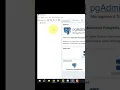 How To Connect PostgreSQL Server Using pgAdmin Tool Best PostgreSQL Tutorial Shorts