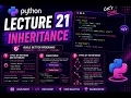 Inheritance Lecture 21 Python Tutorial for Beginners