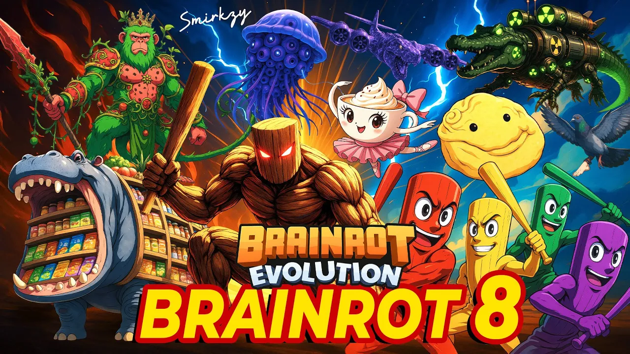 Smirkzy - Brainrot Anime Opening Song Pt. 8 (Official Music Video) ft. Brainrot Evolution Characters