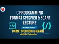 C Language Lecture 01 for Beginners printf scanf with Format Specifiers