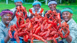 american lobster huge lobster cooking u0026 eating in american village lobster seafood feast in usa