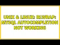 Unix Linux rlwrap mysql autocompletion not working 3 Solutions