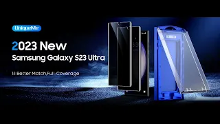 UniqueMe Samsung Galaxy S23 Ultra Privacy Screen Protector Dustless Installation