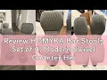 Review HOMYKA Bar Stools Set of 4 Modern Swivel Counter Height Barstools for Kitchen Island Chairs