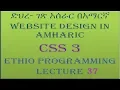 Lecture 37 website css attribute selector part 1 Programming Tutorial in Amharic
