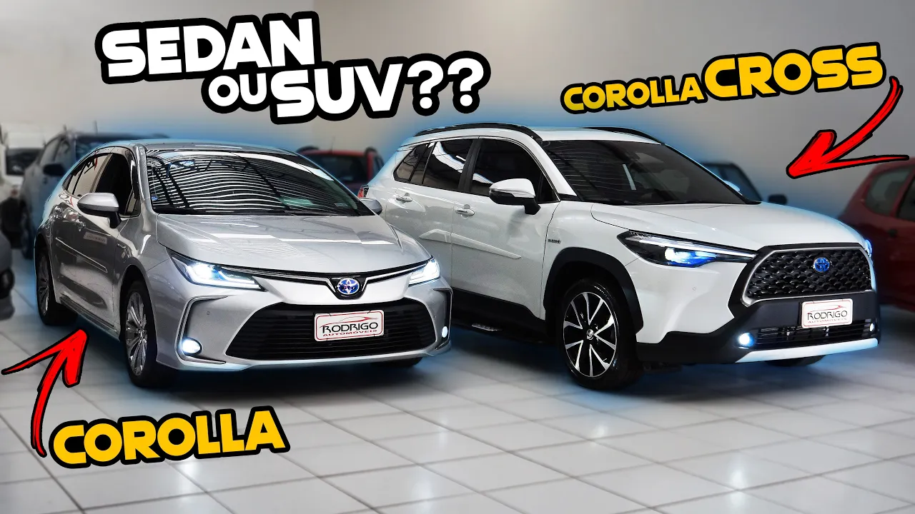VALE A PENA PAGAR MAIS PELO SUV? COROLLA CROSS encara o COROLLA SEDAN para saber QUAL O MELHOR!