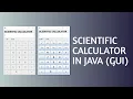 Scientific Calculator in JAVA GUI with button using Eclipse Ide Tech Projects