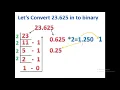 Converting floating point decimal to binary