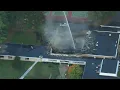 WATCH 3-alarm fire causes roof collapse at Ewing Senior and Community Center