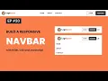 Build a Responsive Navbar with HTML CSS and JavaScript