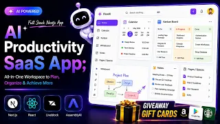 Build an AI Productivity SaaS Full Stack App with Next js AssemblyAI Liveblocks Codex