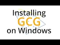Windows Installation of GCG and the SCIP Optimization Suite Tutorial