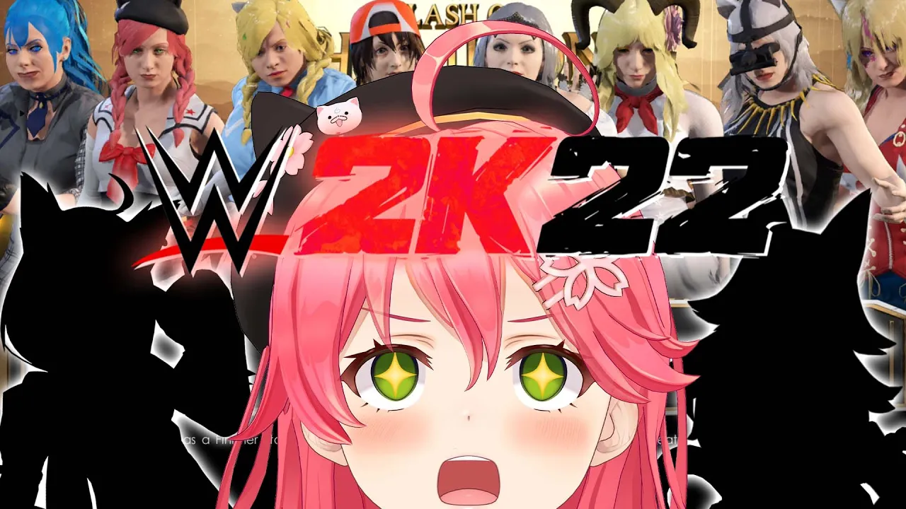 【 WWE2K22 】屈強なアイドル達よ、戦え #ホロファイター #holoFighter【ホロライブ/さくらみこ】