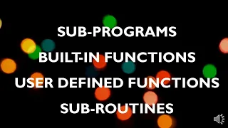 GW-BASIC SUB PROGRAMS
