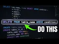 SQL DDL Delete table DROP TRUNCATE