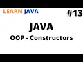 Learn JAVA OOP - Consrtuctors Tutorial Java programming for beginners Cool Techy Guy