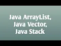Contoh Program Materi ArrayList Vector dan Stack pada Java