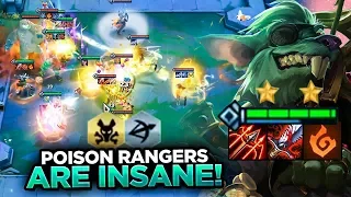 POISON RANGERS ARE INSANE! (PBE) | Teamfight Tactics Set 2