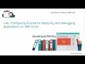 Lab Configuring Eclipse for Bluemix