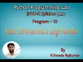 Python Programming Lab Program - 10 Insert Commas into a Large Number