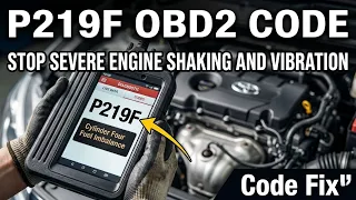 What Is P219F Obd2 Code - Cylinder Four Fuel Imbalance