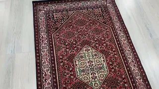 Antique Runner Rugs 3x10 ft 80x300 cm Wool Traditional Red Cream Kitchen Rugs