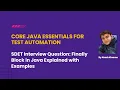 Finally Block in Java Explained with Examples