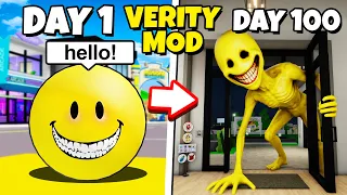 I Survived 100 Days With The VERITY MOD in Brookhaven RP!
