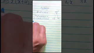 Factorising x 7x 12