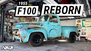 Custom Fabricated Interior and Leaf Spring Rebuild For The 55 F100