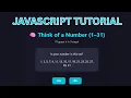 I Built a Mind Reader Game in JavaScript and It Actually Works