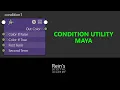 Condition Utility Hypershade Maya shading Rigging Tutorial