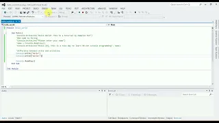 VB Net Console Programming 1