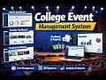 Build College Event Management System React Node js MySQL Full Stack Project for College