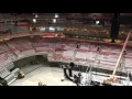 Gondola seats view at Little Caesars Arena