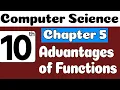 10th Class Computer Science Chapter 5 Advantages of Function Class 10 Computer Science Ch 5