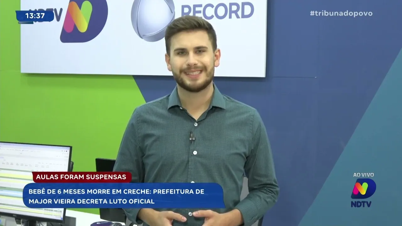 Bebê de 6 meses morre em creche: prefeitura de Major Vieira decreta luto oficial