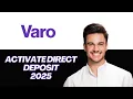 NEW How to Activate Direct Deposit in Varo Bank Quick 2025 Tutorial
