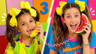 APRENDENDO COMER FRUTAS COM A MILENINHA