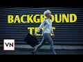 Add Text Behind a Person in VN Creative Editing