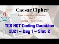 Caesar Cipher TCS NQT coding problem Solved