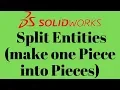 Split Entities in solidworks sketch Learn Just in 80s