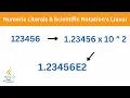 Numeric Literals Scientific Notation s Java